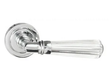 ELKA STRIPED TRANSPARENT - Crystal door handle by Glass Design - view 2